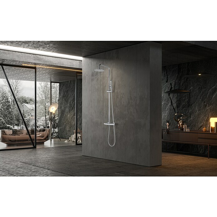 Imex Nápoles Sistema de ducha (Grifo termostático, Cromo) | BAUHAUS