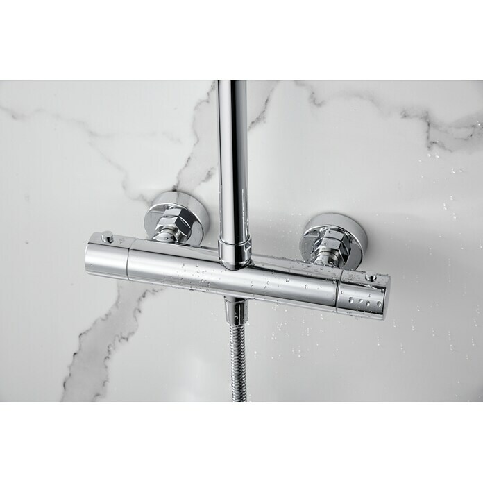 Imex Nápoles Sistema de ducha (Grifo termostático, Cromo) | BAUHAUS