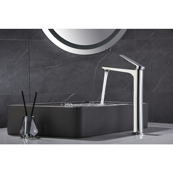 Imex Nápoles Grifo de lavabo Alto (Cromo) | BAUHAUS