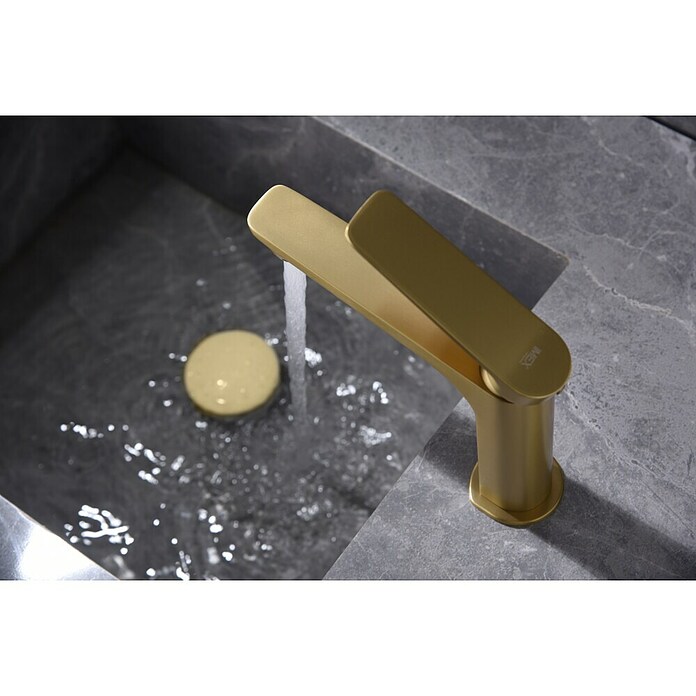 Imex Nápoles Grifo de lavabo (Oro) | BAUHAUS