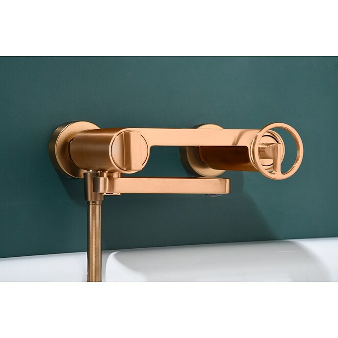 Imex Olimpo Grifo monomando de bañera (Oro rosa) | BAUHAUS