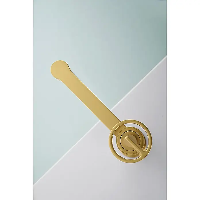 Imex Olimpo Grifo de lavabo alto - Oro - Tirador dorado para cajón con un diseño circular, que añade un toque elegante y moderno. Ideal para mejoras de muebles.