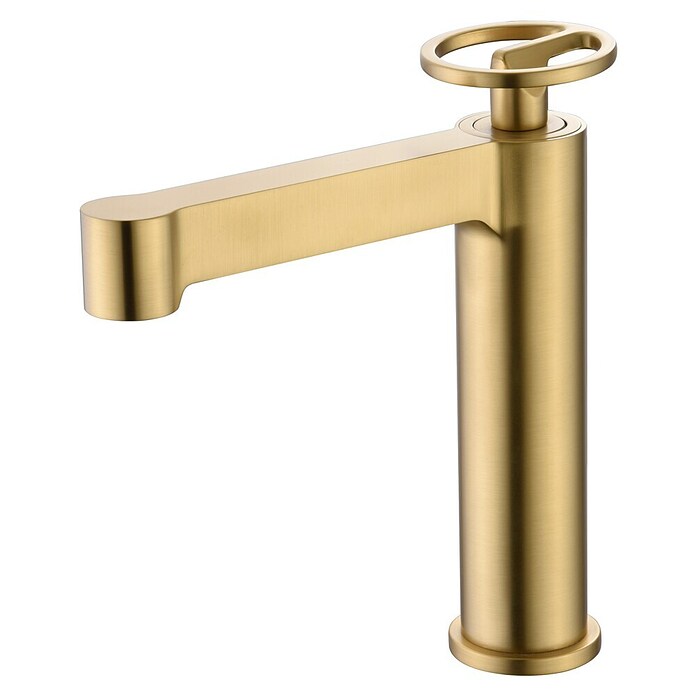 Imex Olimpo Grifo de lavabo (Oro, Satinado) | BAUHAUS