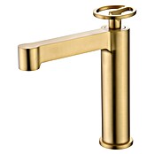 Imex Olimpo Grifo de lavabo (Oro, Satinado) | BAUHAUS
