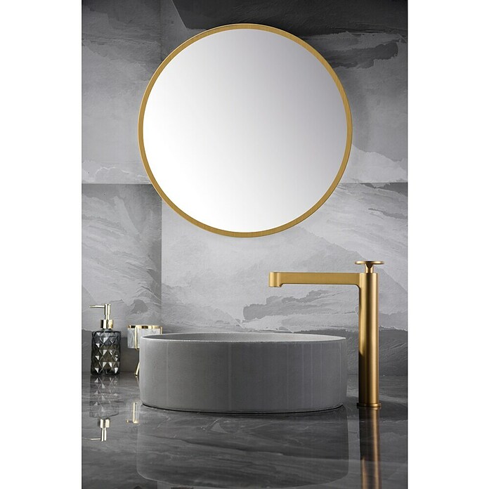 Imex Olimpo Grifo de lavabo alto (Oro) | BAUHAUS