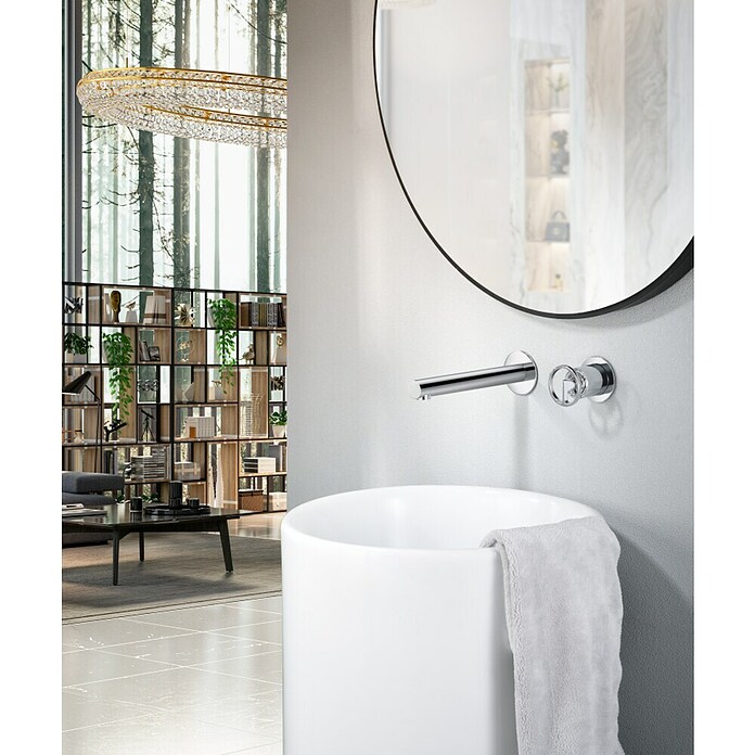 Imex Olimpo Grifo de lavabo empotrado (Cromo, Brillante)