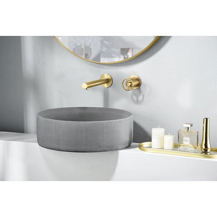 Imex Olimpo Grifo de lavabo empotrado (Oro) | BAUHAUS