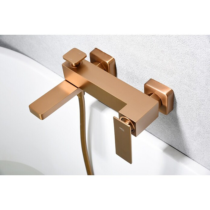Imex Pisa Grifo monomando de bañera (Oro rosa) | BAUHAUS