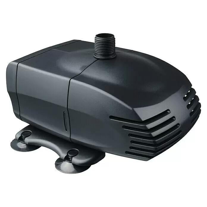 Ubbink Wasserspielpumpe ProLine 1000 Eco - Fördermenge pro Std.: 870 l - Schwarze Tauchwasserpumpe aus Kunststoff mit Gewindeausgang und Saugnapffuß.