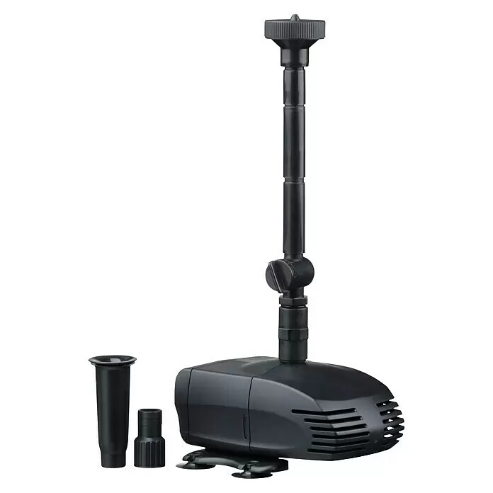 Ubbink Wasserspielpumpe ProLine 1000 Eco - Fördermenge pro Std.: 870 l - Schwarze Tauchpumpe mit Fontänendüse und Zubehör.