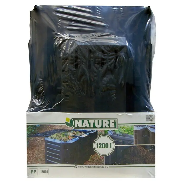 Nature Komposter - 1.200 l, 71,9 x 198 x 82,6 cm - Verpackter Nature Komposter mit einer Kapazität von 1200 Litern, ideal für die Gartenabfallverwertung und Kompostherstellung im eigenen Garten.