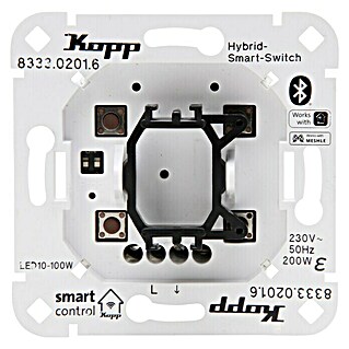 Kopp Schakelaar Hybride Smart Switch 2-draads (Wit, Inbouw)