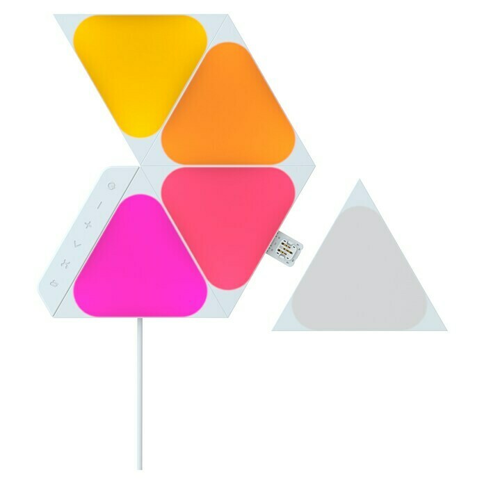 Nanoleaf Starterkit Shapes Mini Triangles 5 Panels (5 Stk., Weiß, RGBW, Mini Triangles) | BAUHAUS