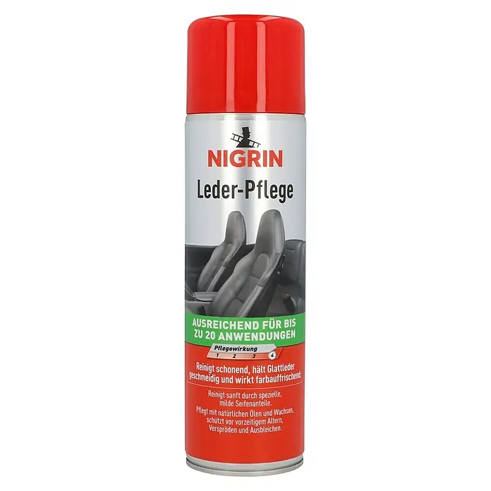 Nigrin Lederpflege - 400 ml - Nigrin Leder-Pflege für die Reinigung und Pflege von Glattleder, schützt vor Alterung und Ausbleichen.