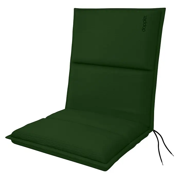 Doppler Sitzauflage City - Dunkelgrün, Niederlehner, L x B x H: 100 x 48 x 6 cm, Polyester - Ein grünes Gartenstuhlauflage-Set von Doppler, das Komfort und Stil für Outdoor-Möbel bietet, ideal für entspannte Stunden im Freien.