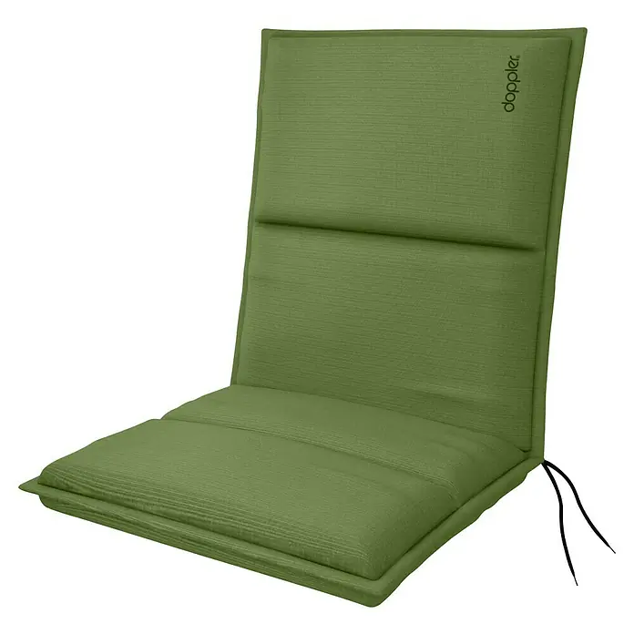 Doppler Sitzauflage City - Hellgrün, Niederlehner, L x B x H: 100 x 48 x 6 cm, Polyester - Grünes Doppler Stuhlkissen mit hohem Rücken für zusätzlichen Komfort und Stil. Perfekt für Gartenmöbel und Außenbereiche.