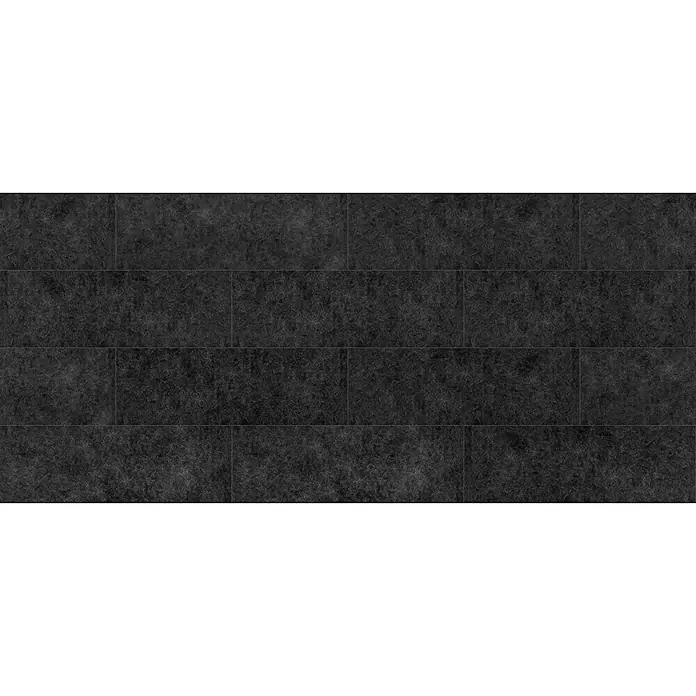 Terrassenfliese Cera 2.0 - 40 x 120 x 2 cm, Museo Ardesia Nero, Matt - Schwarzes Fliesenmuster für Boden- oder Wandbeläge, das ein elegantes und modernes Ambiente erzeugt und vielseitig einsetzbar ist.