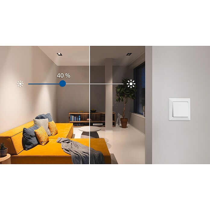 Bosch Smart Home Dimmer (Unterputz, 230 V, Smarte Steuerung: Bosch Smart Home App) | BAUHAUS