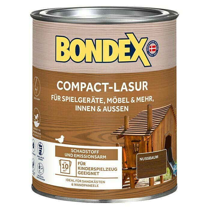 Bondex Holzlasur Compact (Nussbaum, 750 ml)