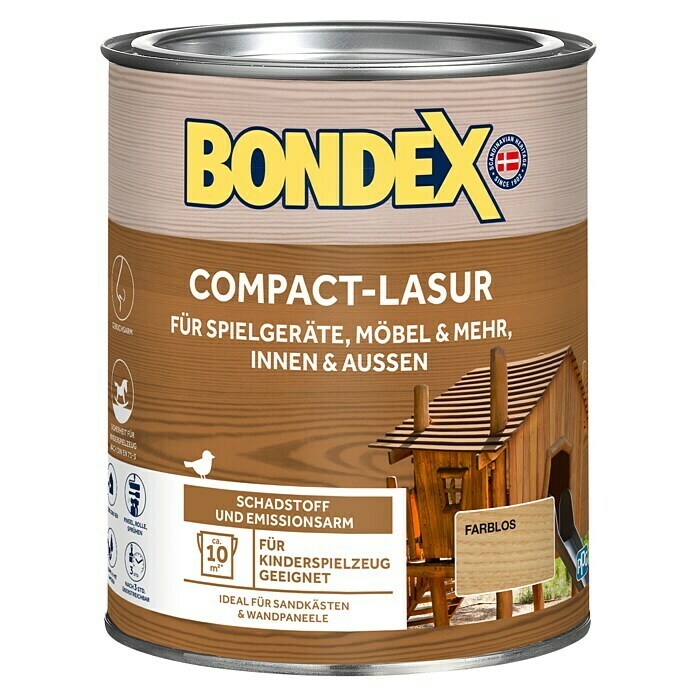 Bondex Holzlasur Compact (Farblos, 750 ml)
