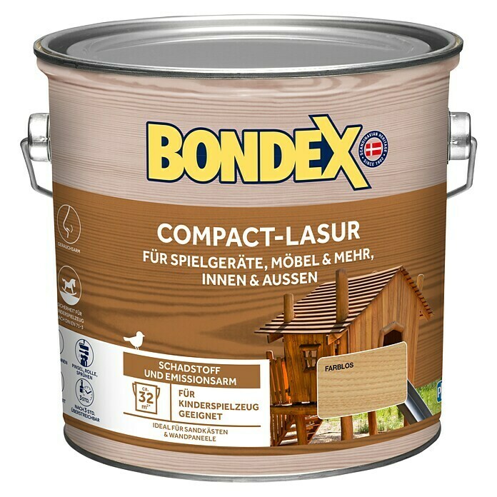 Bondex Holzlasur Compact (Farblos, 2,5 l)