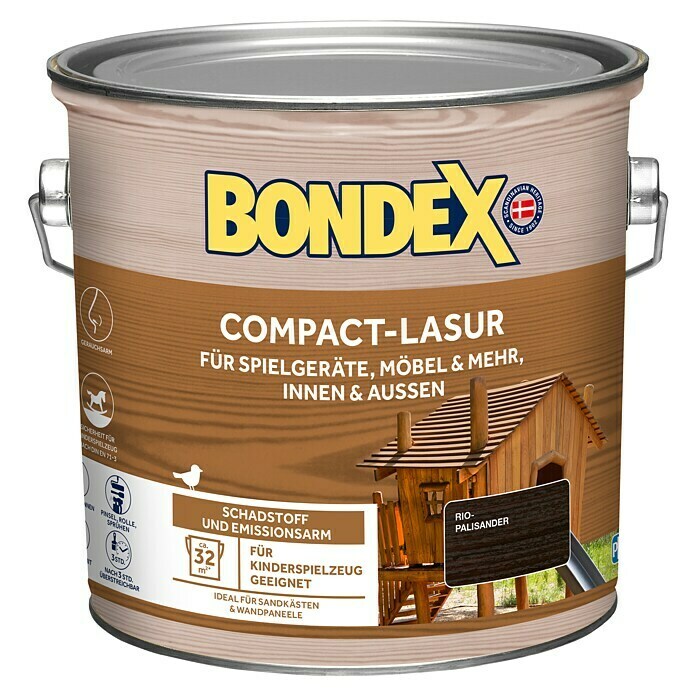 Bondex Holzlasur Compact (Rio-Palisander, 2,5 l)