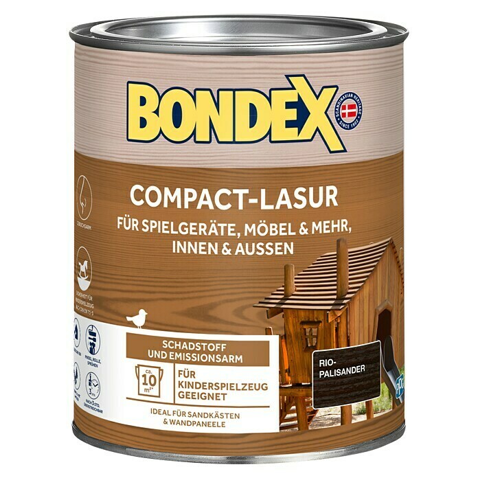 Bondex Holzlasur Compact (Rio-Palisander, 750 ml)