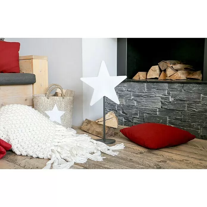 8 Seasons Design Shining Standstern Window Star - Weiß, Neutralweiß, LED - Stimmungsaufnahme