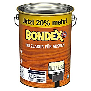 Bondex Holzlasur für Außen (Dunkelgrau, Seidenmatt, 4,8 l, Lösemittelbasiert)