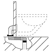 WC-Anschlussbogen (Durchmesser: 90 mm, Grau) | BAUHAUS