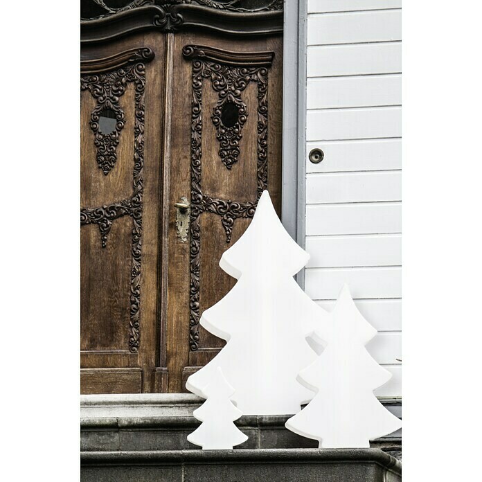 8 Seasons Design Shining LED-Weihnachtsleuchte Tree6 W, Weiß, L x B x H: 15 x 55 x 78 cm Mood Shot