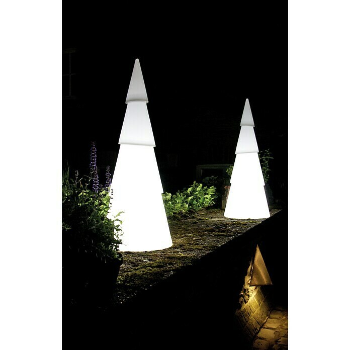 8 Seasons Design Shining LED-Solar-Weihnachtsleuchte TreeWeiß, Durchmesser: 39 cm Mood Shot