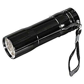 Hama LED-Taschenlampe Basic FL-92 (Batteriebetrieben, Schwarz, 25 lm)