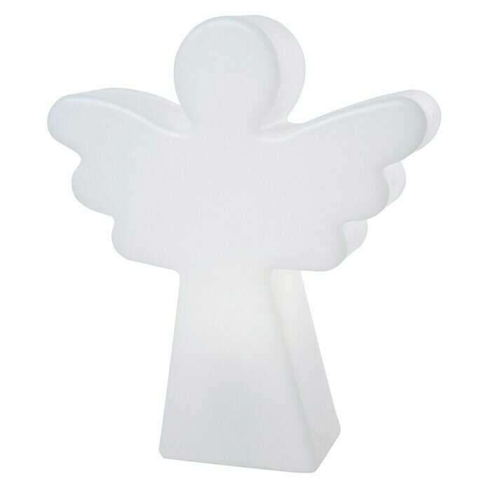 8 Seasons Design Shining LED-Weihnachtsleuchte Angel6 W, Weiß, L x B x H: 10 x 34 x 40 cm Front View