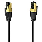 Hama Netzwerk-Kabel (CAT8, Länge: 0,5 m, Schwarz, RJ45-Stecker, Bis zu 40 Gbit/s) | BAUHAUS