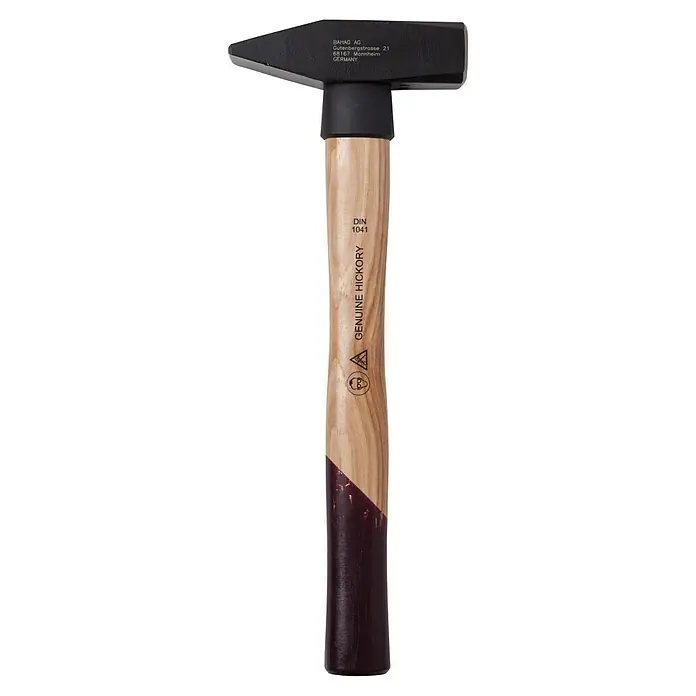Wisent Martillo de cerrajero - 800 g, Acero, Mango de madera nogal - El martillo de cerrajero BAHAG AG es una herramienta de alta calidad con un mango de hickory robusto. Ideal para trabajos de precisión.