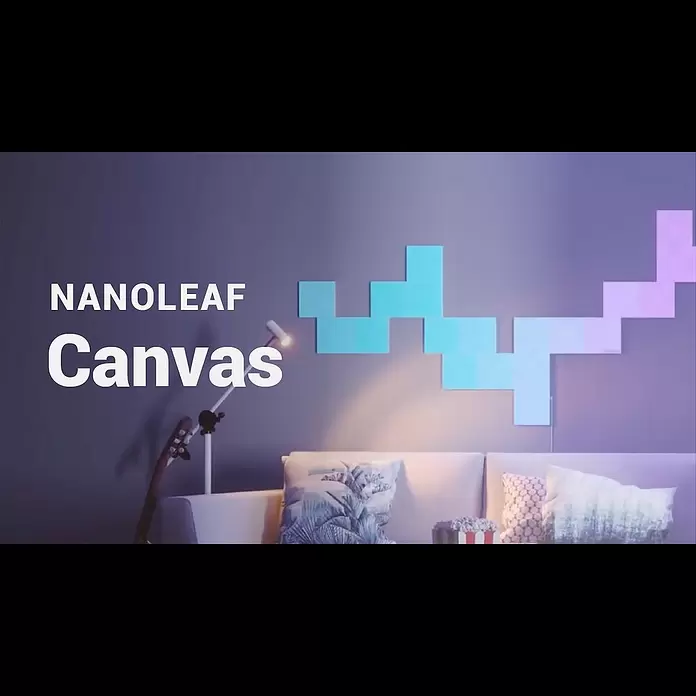 Nanoleaf Erweiterungskit Canvas 4 Panels - 4 Stk., 4 W, Weiß, RGBW, Canvas, Smart Home-fähig: Ja - Nanoleaf Canvas: Create Your Own Masterpiece