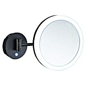 Smedbo Outline Wandspiegel muur (Diameter: 20 cm, Rond, Zwart, Vergroting 1: 500 %) | BAUHAUS