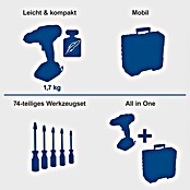 Scheppach IXES 20V Set za akumulatorski vrtalni vijačnik C-DTB74/1-X  (20 V, 1 baterija, 2 Ah, 50 Nm) | 2296 - Akkuschrauber/Akkubohrschrauber Marke | BBDI - Akkugeräte | BBD - Elektro WZ/Großmaschinen | BB - ElektroWZ/Großmaschinen | B - Werkz/Masch/Maschzubeh/Auto | BAUHAUS