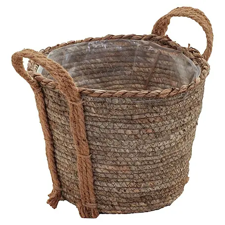 A.H.G.  Maceta con interior de plástico Hoja Mais