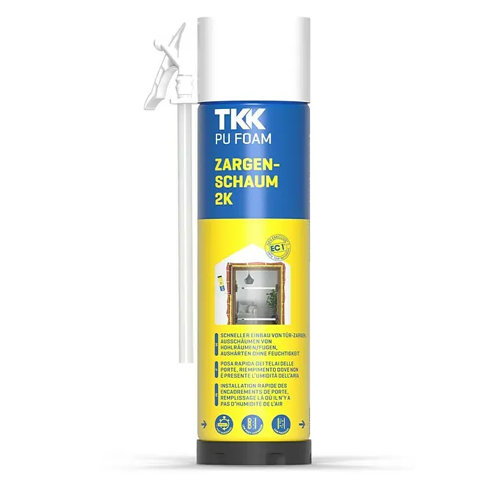 2K-Zargenschaum Door Expert - 400 ml - Dose TKK PU-Schaum Zargenschaum 2K. Für schnelle Türrahmenmontage, Ausschäumen von Hohlräumen/Fugen, aushärtend ohne Feuchtigkeit.