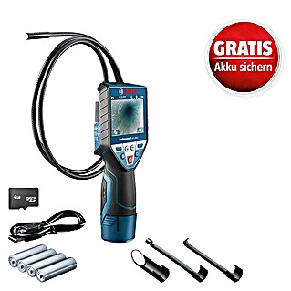 Bosch Professional Akku-Inspektionskamera GIC 120 C (Anzahl Akkus: Ohne Akku, Länge Schwanenhals: 120 cm, Durchmesser Kamerakopf: 8,5 mm)