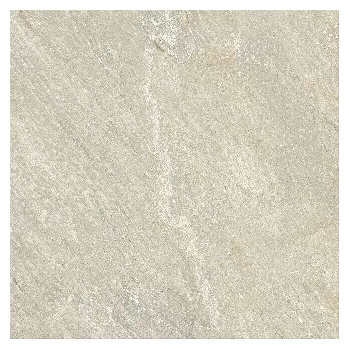 Feinsteinzeugfliese Piazza Sabbia - 59,7 x 59,7 cm, Beige/Grau, Matt - Hellbeige-graue, strukturierte Fliese in Natursteinoptik, geeignet für Böden und Wände.