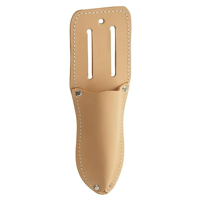 Werkzeughalter - Leder - Lederholster für Gartenwerkzeuge. Das Holster verfügt über eine Schlaufe zur Befestigung am Gürtel.