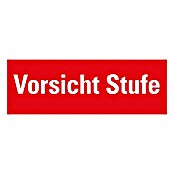 Pickup Warnschild (Motiv: Vorsicht Stufe, L x B: 33 x 12 cm)
