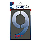 Pickup 3D Home Huisnummer (Hoogte: 10 cm, Motief: 9, Grijs, Kunststof, Zelfklevend)