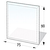 Lienbacher Glasbodenplatte (90 x 75 cm, Rechteckig)