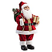 Weihnachtsmann (Höhe: 60 cm, Mit Tannenausschnitt, Rot)