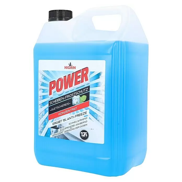 Nigrin Scheibenfrostschutz-Konzentrat - 5 l - Hellblauer NIGRIN Scheiben-Frostschutz-Konzentrat in Plastikkanister zur Auto-Scheibenenteisung.