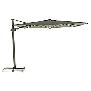 Suncomfort Ampelschirm Varioflex Solar (Hellgrau, Bespannungsmaß (L x B): 300 x 300 cm)